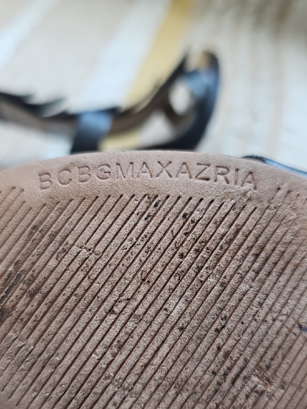 BCBGMaxAzria MA-Leigh Black Fringe Strappy High-Heel Sandals - Picture 9 of 12
